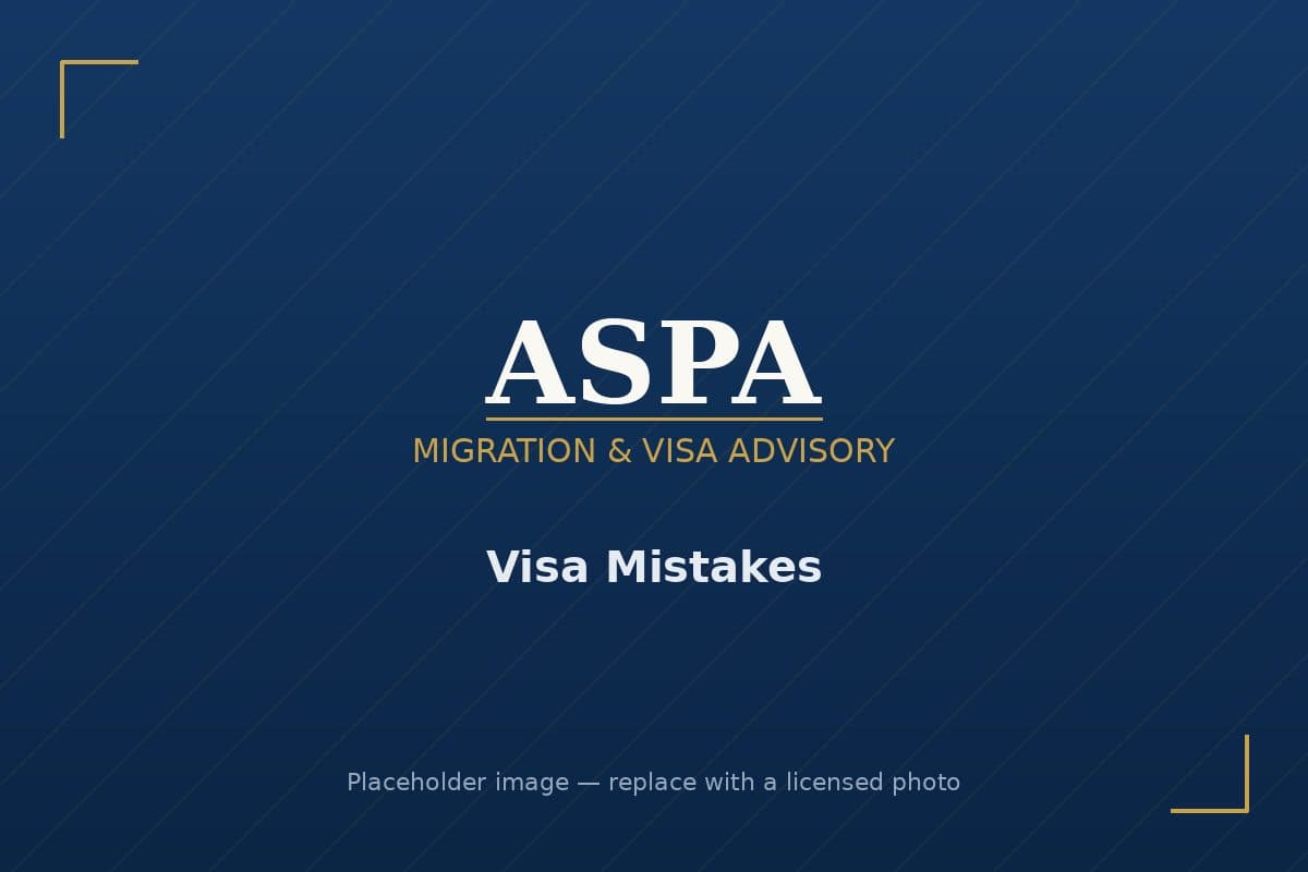 Reviewing a visa application for errors